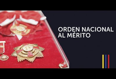 Distiction by the Presidency of the Republic of Colombia "National Honor Al Mérito Grado de Caballero"